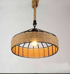 Retro Hemp Rope Pendant Light | Rustic Home Décor Lamp