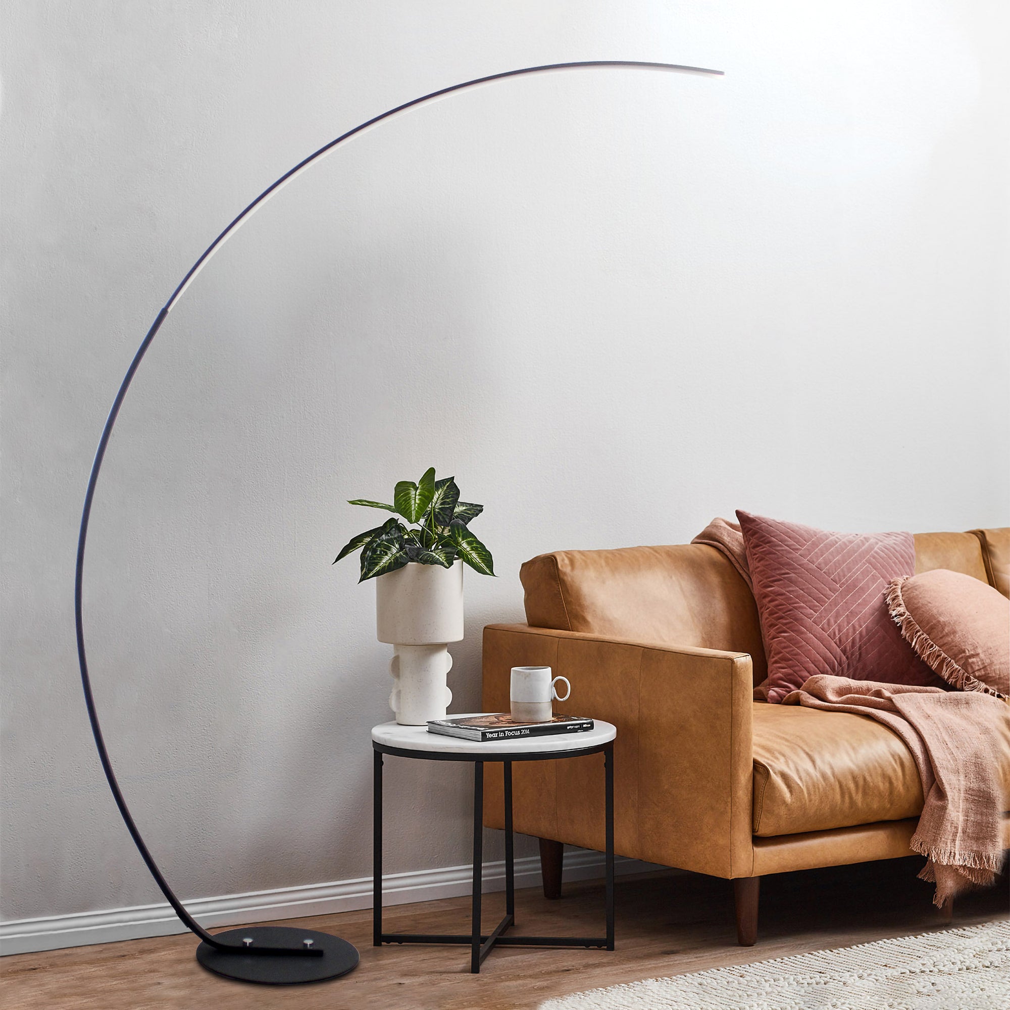 RGBW Modern Curve Floor Lamp | Stylish Ambient Light