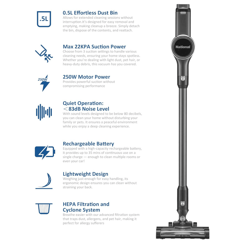 2-in-1 Cordless Vacuum Cleaner | Upright & Handheld