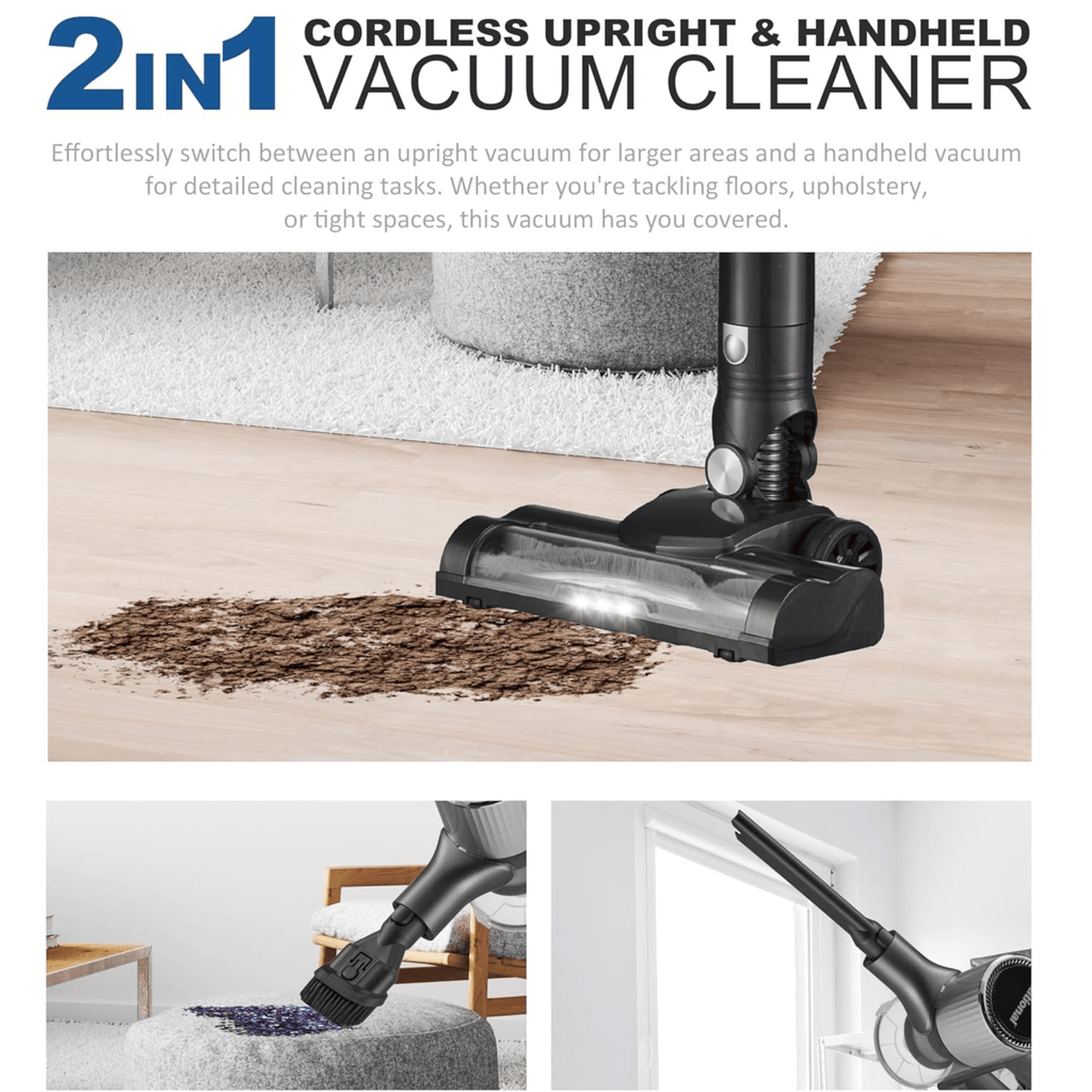 2-in-1 Cordless Vacuum Cleaner | Upright & Handheld