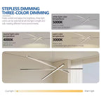 Silver Pendant Lighting Fixture | Integrated LED Modern Lamp