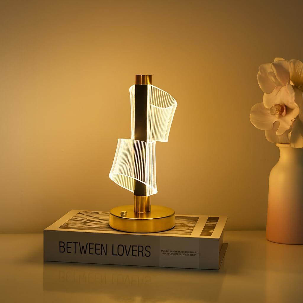 3D LumeTwist LED Touch Table Lamp